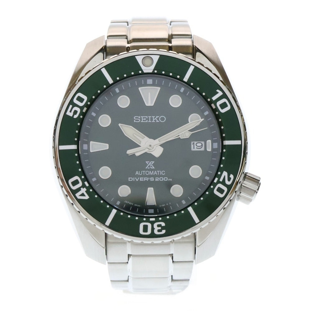 SEIKO(セイコー) PROSPEX プロスペックス ダイバースキューバ 腕時計 シルバー/グリーン SBDC081