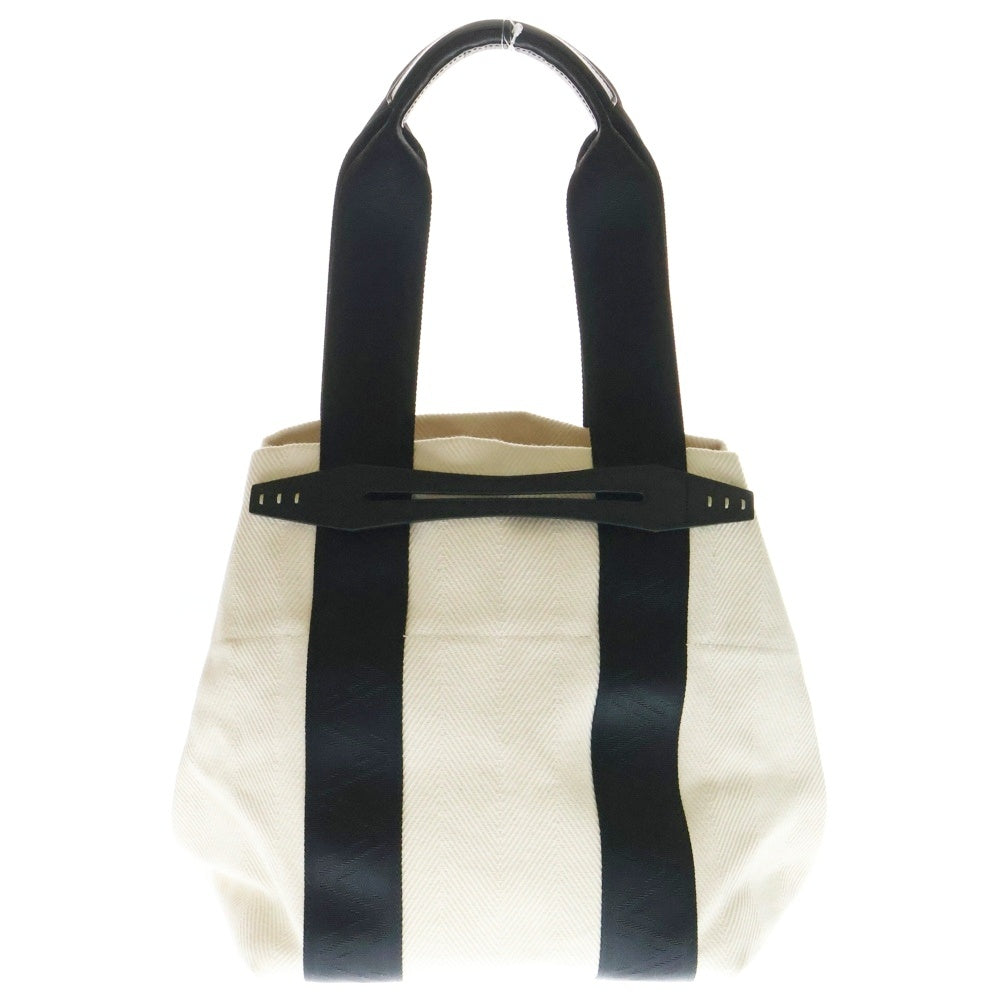 A VACATION(アヴァケーション) SHIP M TOTE BAG キャンバス トートバッグ ホワイト/ブラック