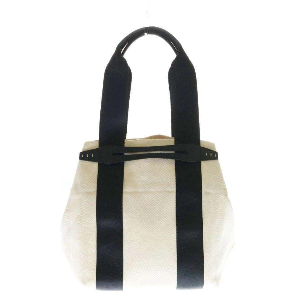 A VACATION(アヴァケーション) SHIP M TOTE BAG キャンバス トートバッグ ホワイト/ブラック