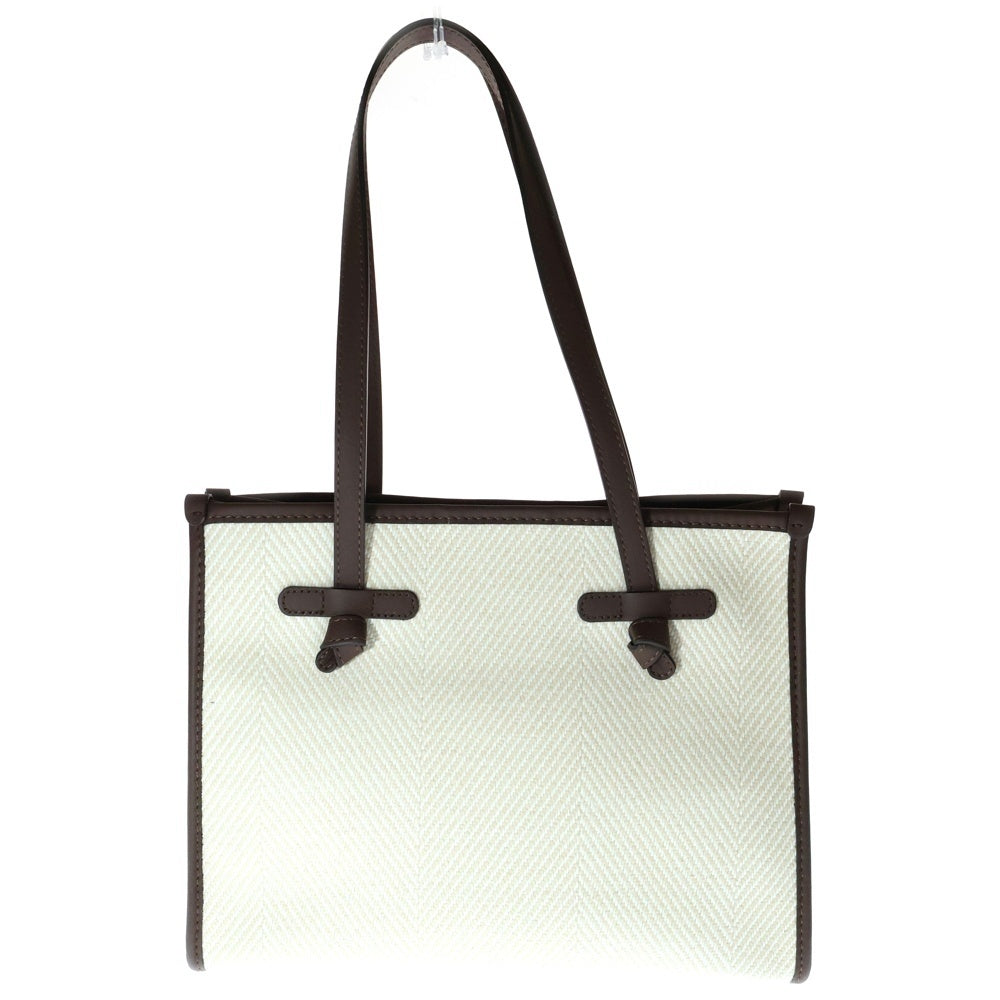 GIANNI CHIARINI(ジャンニ キアリーニ) Marcella M マルチェッラ トートバッグ キャンバス ホワイト