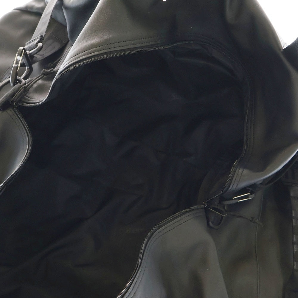 SUPREME(シュプリーム) 24AW Leather Duffle Bag レザー ダッフル ボストン ラージ バッグ ブラック