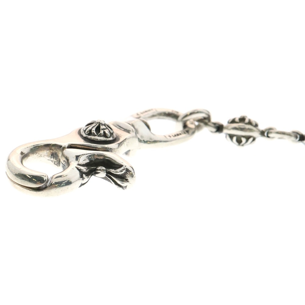 CHROME HEARTS(クロムハーツ) 2BALL LONG-S/1クリップロング#2クロスボール ウォレットチェーン シルバー BCA386
