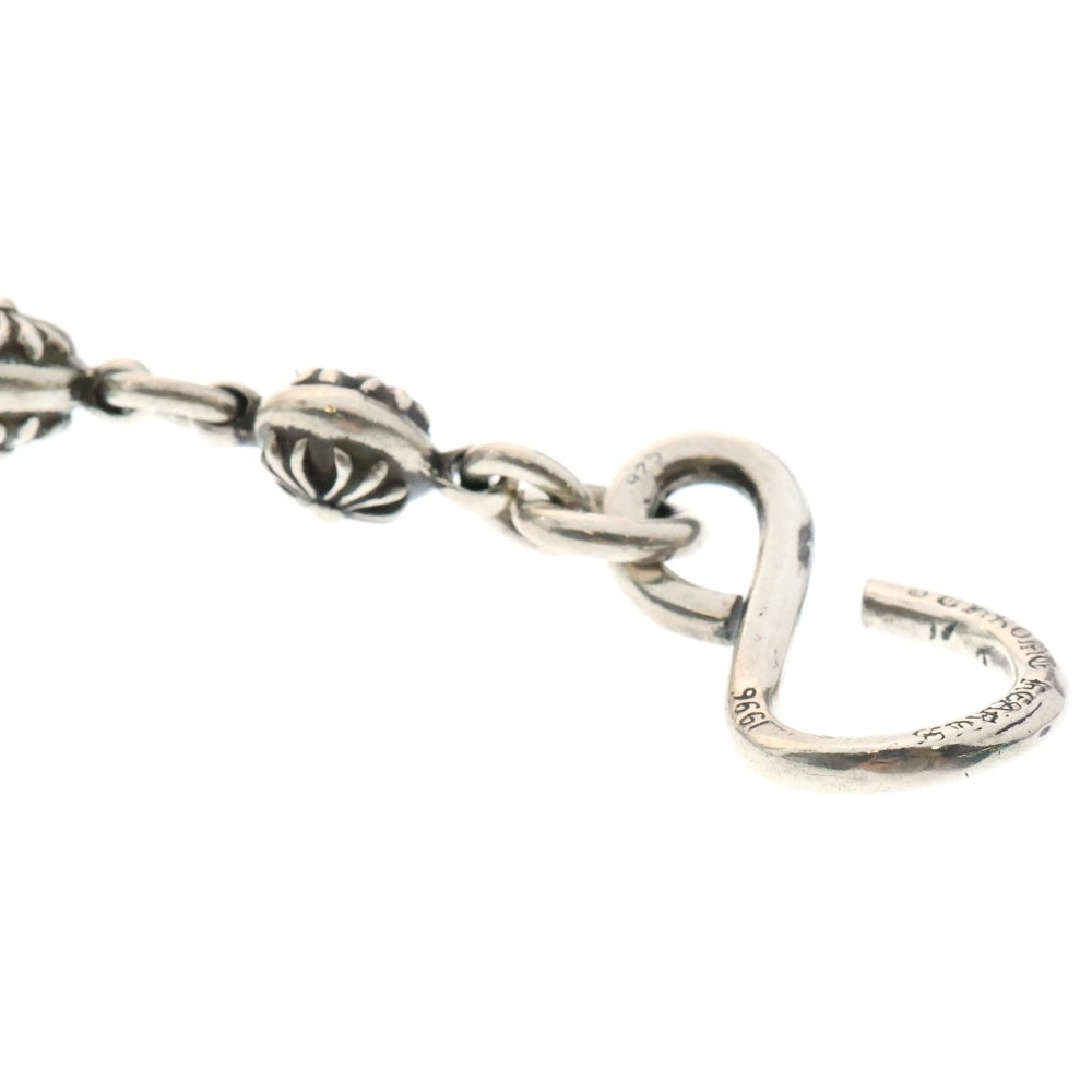 CHROME HEARTS(クロムハーツ) 2BALL LONG-S/1クリップロング#2クロスボール ウォレットチェーン シルバー BCA386
