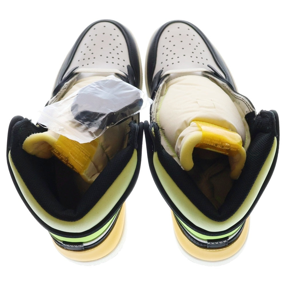 NIKE(ナイキ) AIR JORDAN 1 RETRO HIGH OG VOLT GOLD エアジョーダン 1 レトロ ハイカットスニーカー ボルトゴールド イエロー/ホワイト US9/27.0cm 555088-118