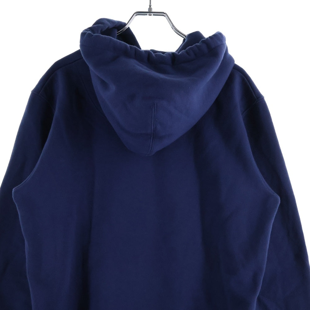 COACH(コーチ) シグネチャーロゴプリント 裏起毛 プルオーバーパーカー ネイビー F78299