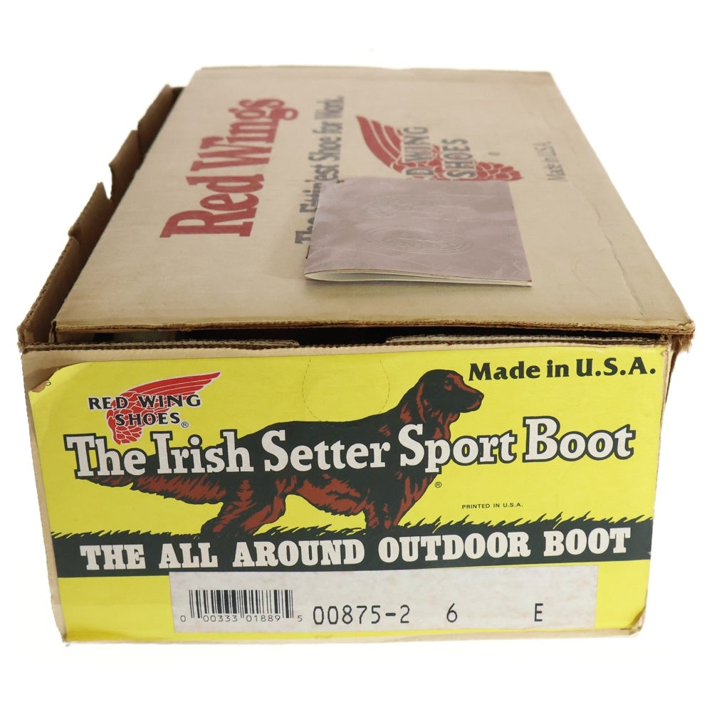 RED WING(レッド ウイング) IRISH SETTER 6-INCH MOC アイリッシュセッター 6インチモック レースブーツ ブラウン