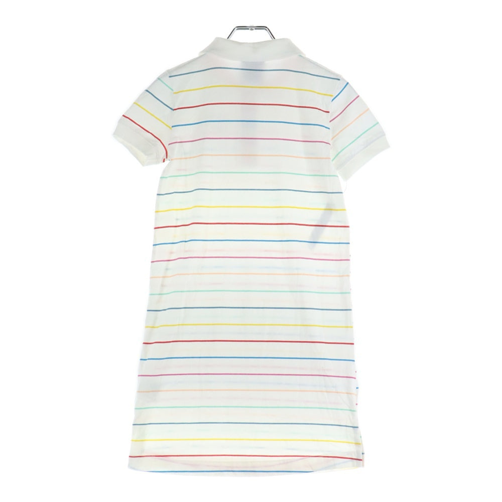 NIKE(ナイキ) OLDER KIDS GIRLS DRESS SPORTSWEAR ボーダー柄 ロング丈半袖シャツ ショートスリーブ マルチ CK2776-101