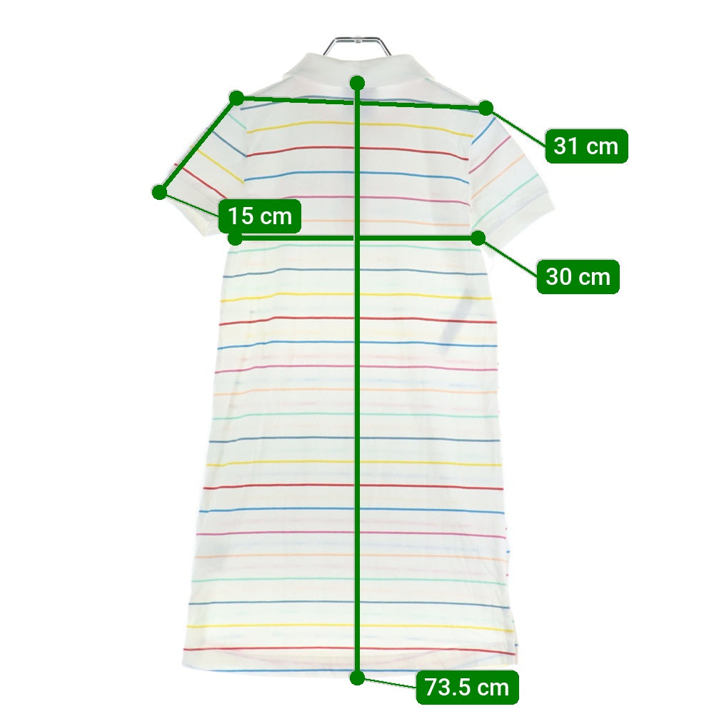 NIKE(ナイキ) OLDER KIDS GIRLS DRESS SPORTSWEAR ボーダー柄 ロング丈半袖シャツ ショートスリーブ マルチ CK2776-101