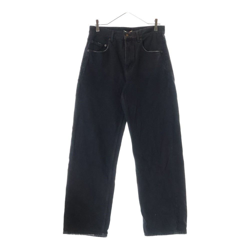 SAINT LAURENT PARIS(サンローランパリ) D39 M LE-MW LONG EXTREME BAGGY JEANS ロングエクストリーム バギー ジーンズ デニムパンツ ブラック 757276 Y16PD