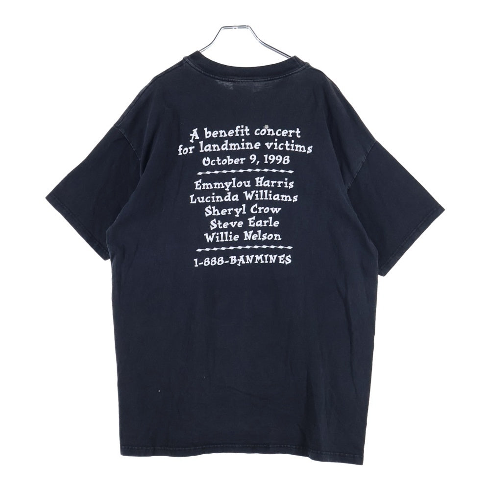 VINTAGE(ヴィンテージ) 90S Hanes CAMPAIGN FOR A LANDMINE FREE WORLD TEE 企業 半袖Tシャツ カットソー ブラック