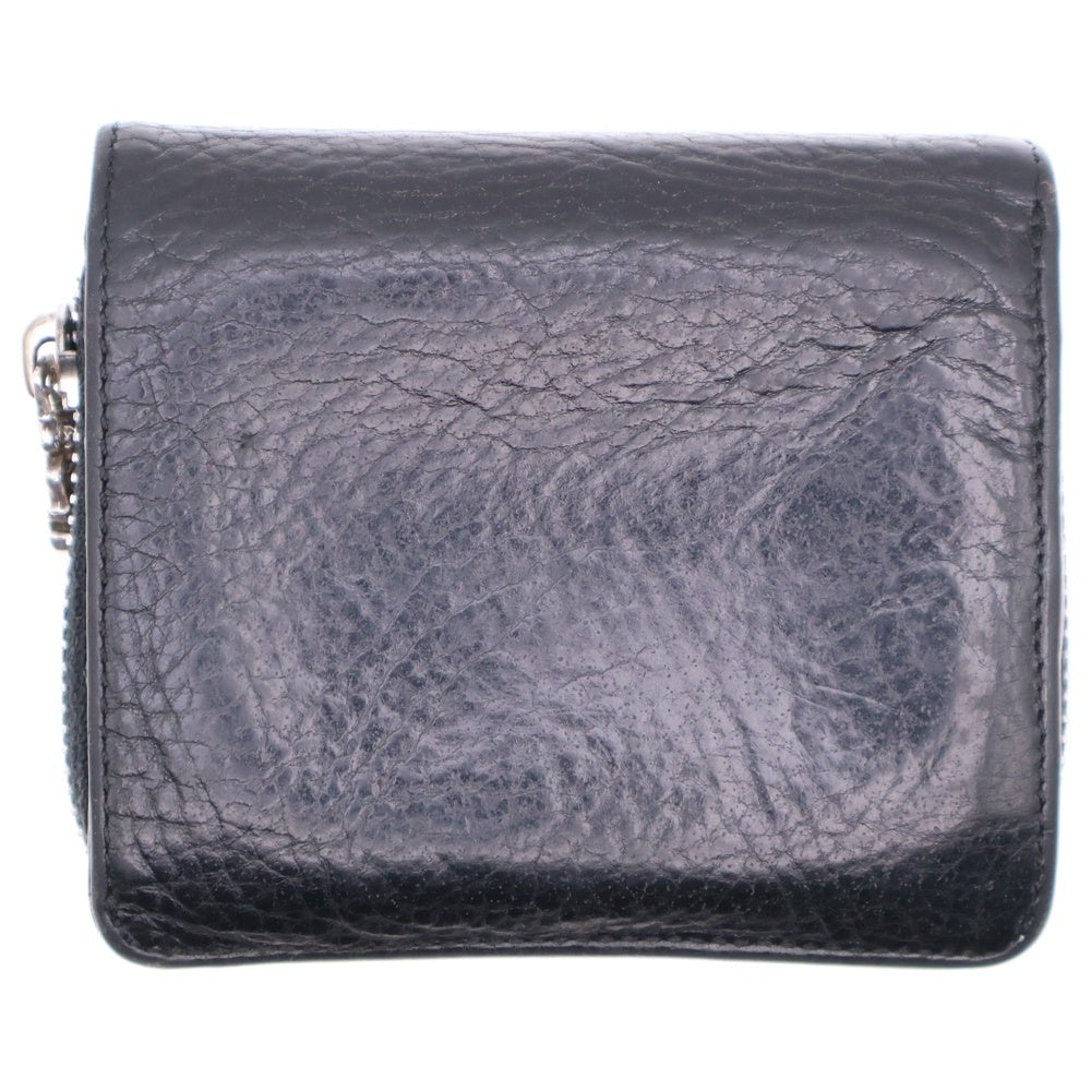 CHROME HEARTS(クロムハーツ) SQ ZIP BILL スクエアジップビル レザーウォレット 財布 ブラック BCA376