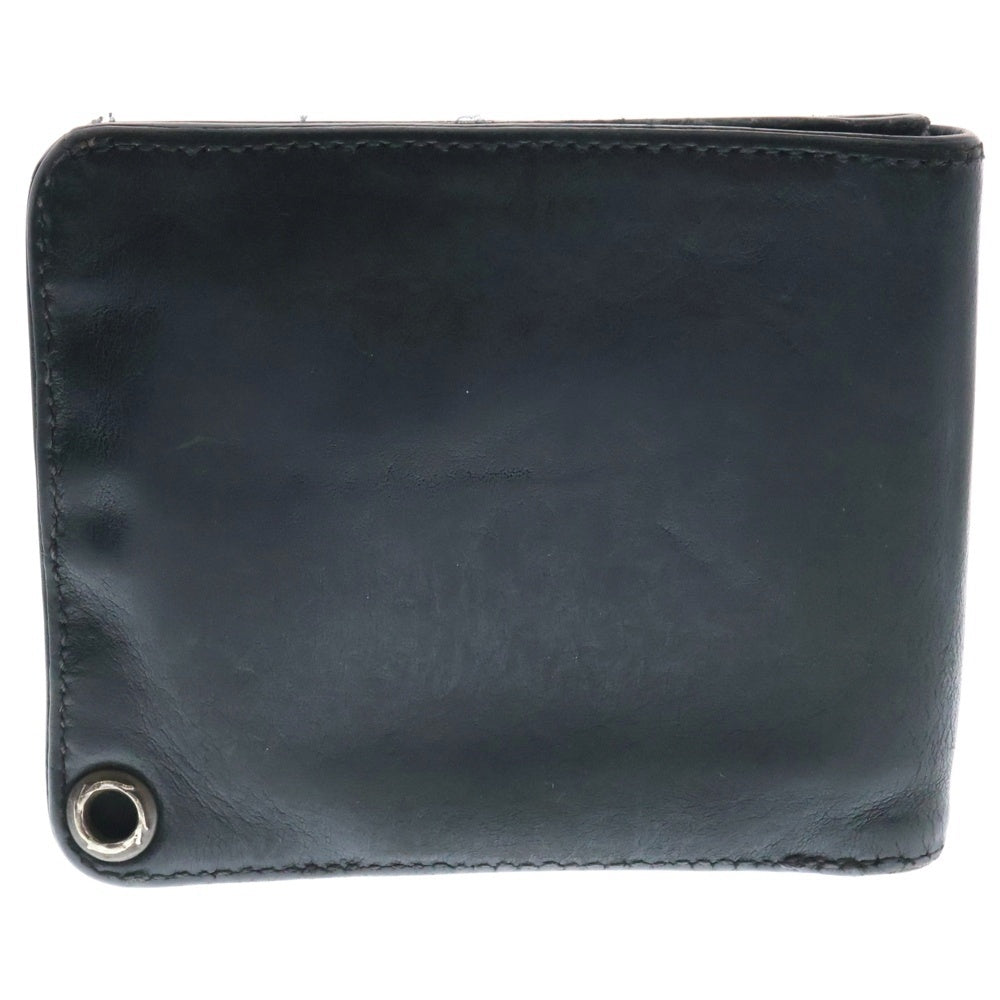 CHROME HEARTS(クロムハーツ) 1SNAP 1スナップ クロス ボールボタン レザーウォレット 財布 ブラック BCA361