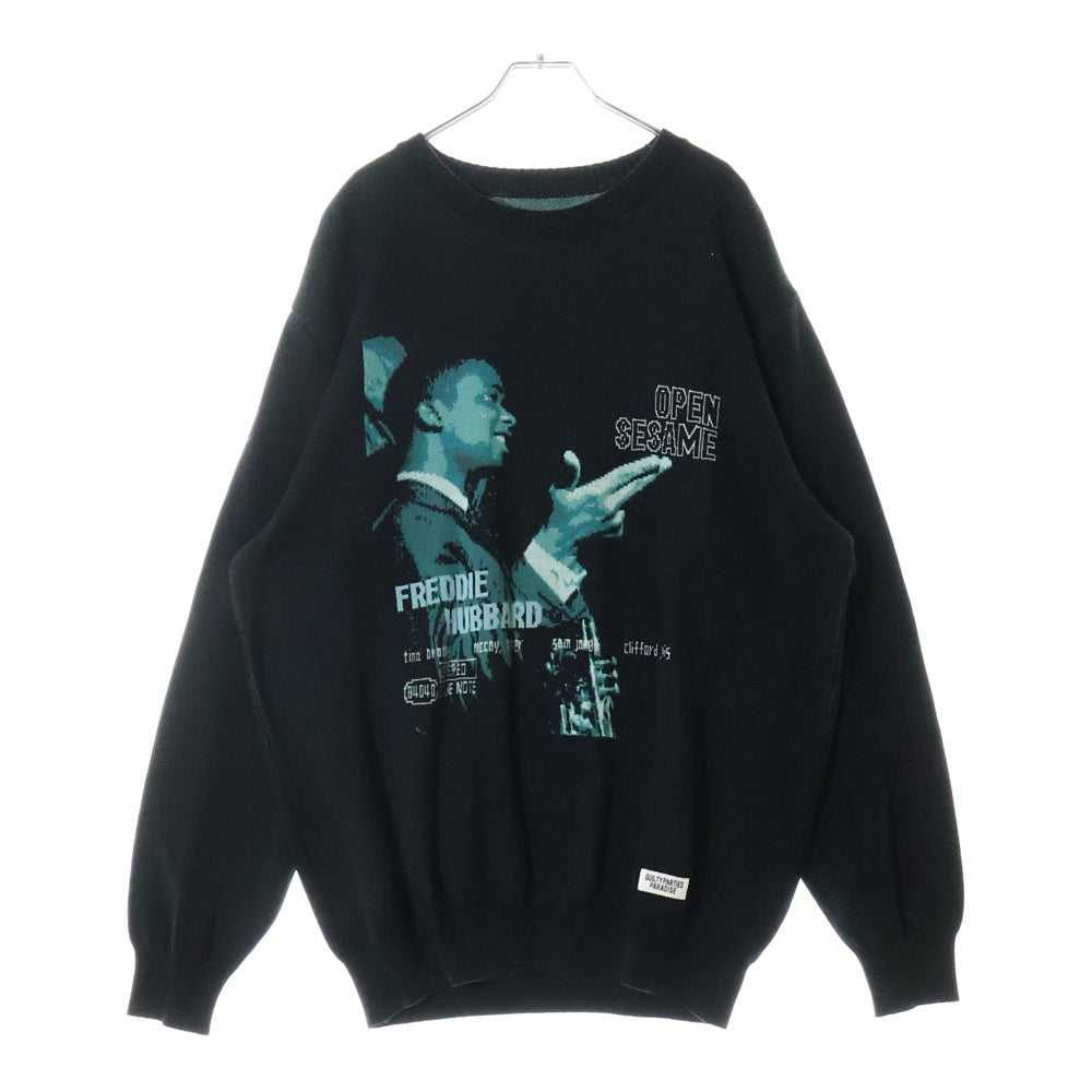 WACKO MARIA(ワコマリア) 23AW ×BLUE NOTE JACQUARD KNIT SWEATER TYPE-3 ブルーノート ジャガードニット BLUENOTE-WM-KN0