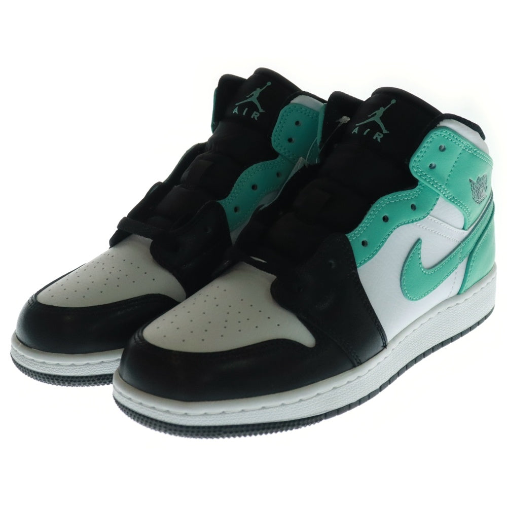 NIKE(ナイキ) WMNS Air Jordan 1 Mid Tropical Twist エアジョーダン ミッドカットスニーカー ブラック/ブルー US6Y/24cm 554725-132 キッズ