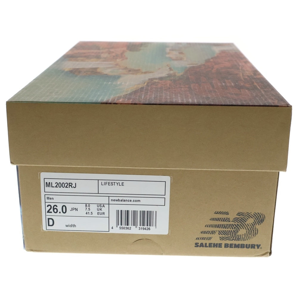 New Balance(ニューバランス) ×Salehe Bembury ML2002RJ Water be The Gude サレへ・ベンバリー ウォーター ビー ザ ガイド ローカットスニーカー ブルー US8/26cm