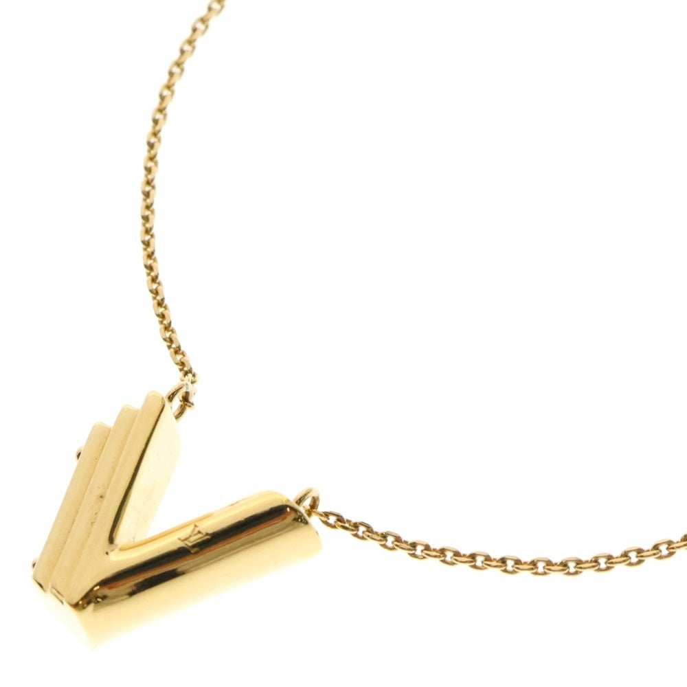 LOUIS VUITTON(ルイヴィトン) LV&ME V ミー&ミー イニシャル ネックレス GP ゴールド アクセサリー M61077