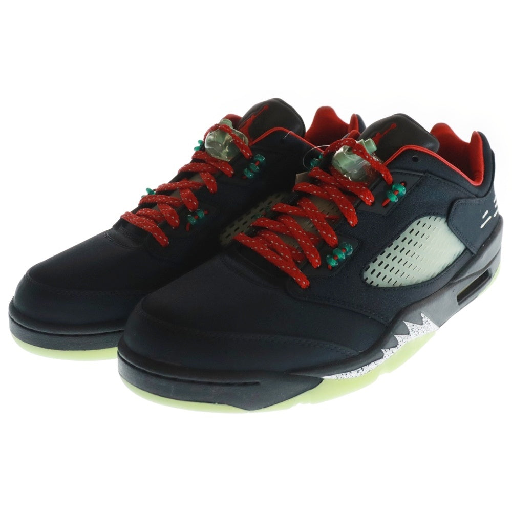 NIKE(ナイキ) ×CLOT AIR JORDAN 5 RETRO LOW SP クロット エアジョーダン 5 ジェイド ローカットスニーカー ブラック US12/30.0cm DM4640-036