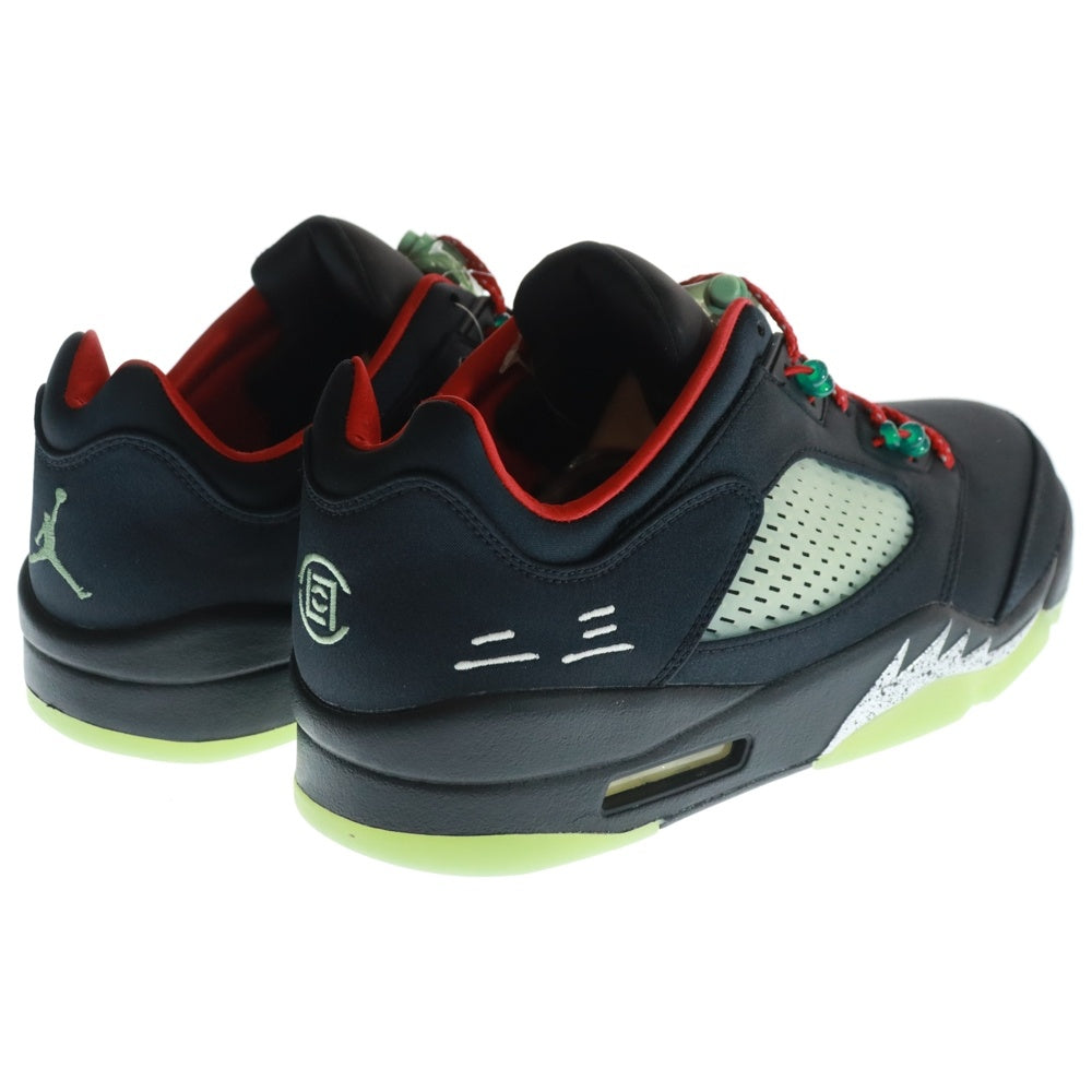 NIKE(ナイキ) ×CLOT AIR JORDAN 5 RETRO LOW SP クロット エアジョーダン 5 ジェイド ローカットスニーカー ブラック US12/30.0cm DM4640-036