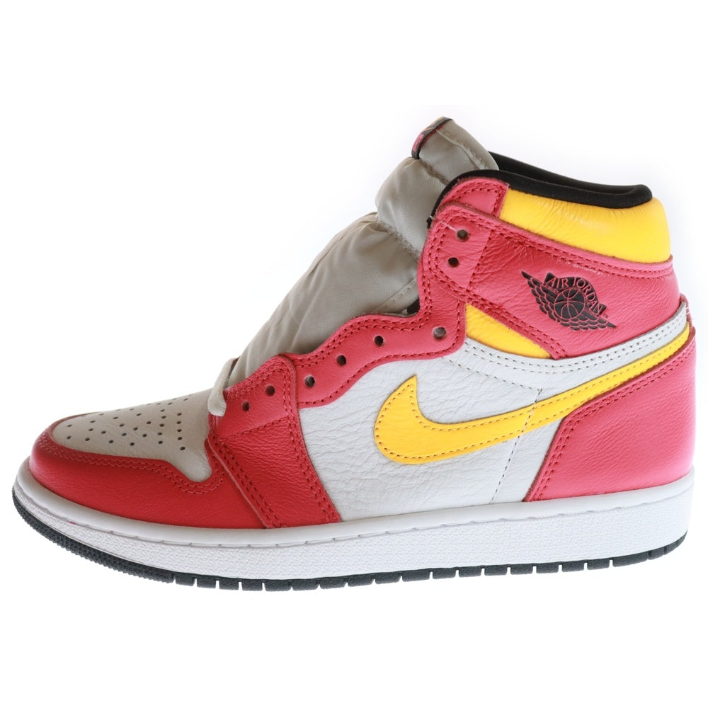 NIKE(ナイキ) AIR JORDAN 1 HIGH OG Light Fusion Red エアジョーダン1 ハイカットスニーカー レッド/ホワイト US6/24.0cm 555088-603