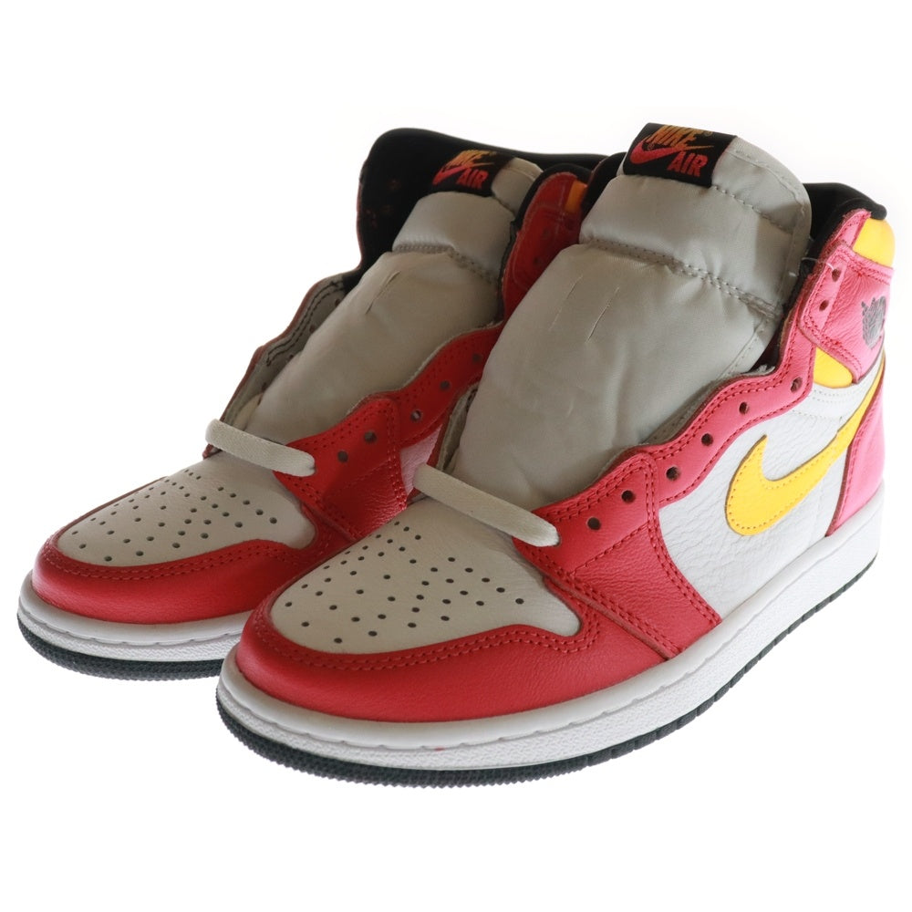 NIKE(ナイキ) AIR JORDAN 1 HIGH OG Light Fusion Red エアジョーダン1 ハイカットスニーカー レッド/ホワイト US6/24.0cm 555088-603