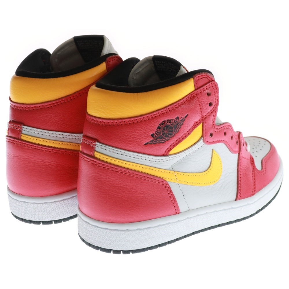 NIKE(ナイキ) AIR JORDAN 1 HIGH OG Light Fusion Red エアジョーダン1 ハイカットスニーカー レッド/ホワイト US6/24.0cm 555088-603