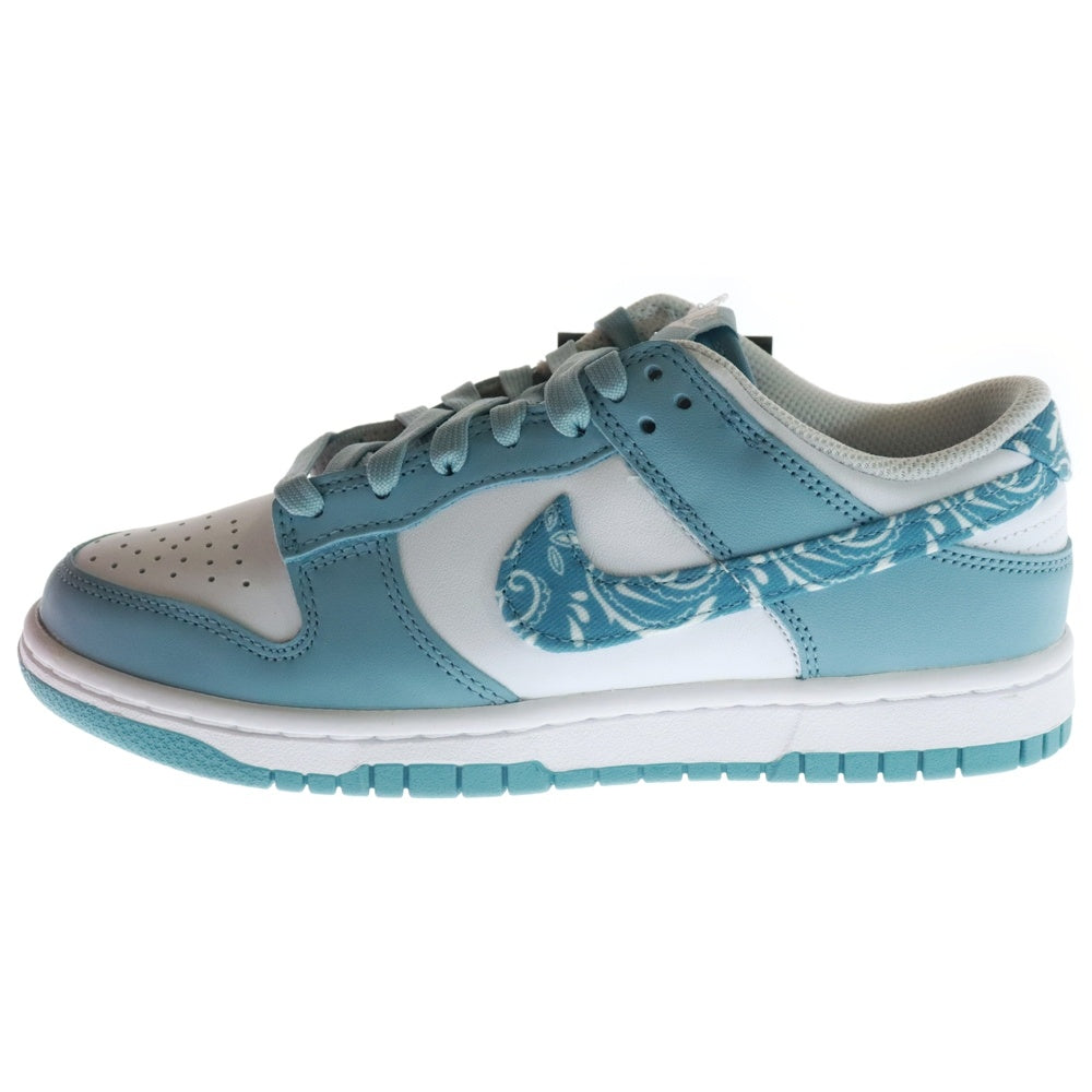 NIKE(ナイキ) WMNS DUNK LOW ESS Blue Paisley ウィメンズ ダンク ペイズリー ローカットスニーカー ライトブルー/ホワイト US7/24.0cm DH4401-101