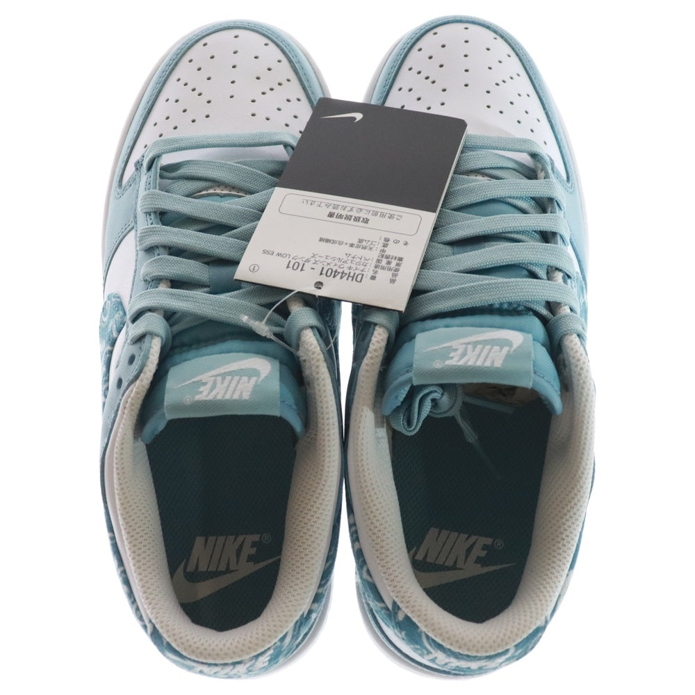 NIKE(ナイキ) WMNS DUNK LOW ESS Blue Paisley ウィメンズ ダンク ペイズリー ローカットスニーカー ライトブルー/ホワイト US7/24.0cm DH4401-101