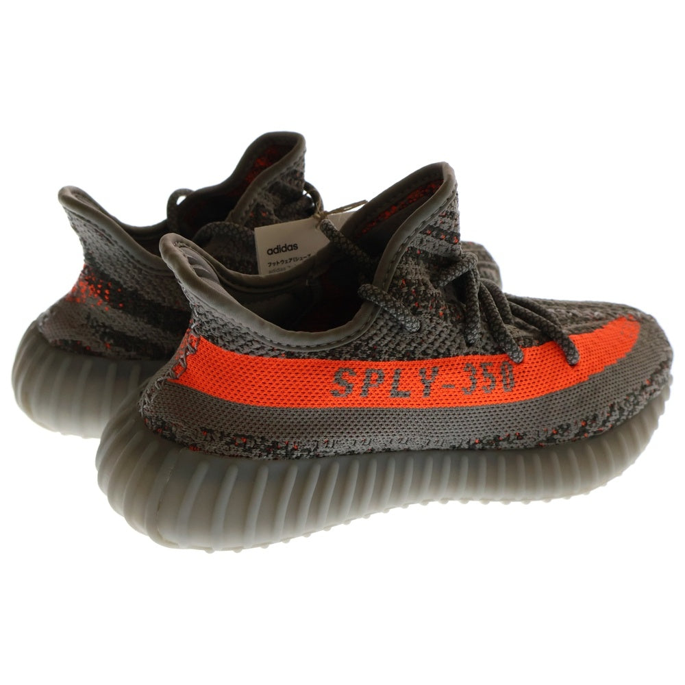 adidas(アディダス) YEEZY BOOST 350 V2 Beluga Reflective イージーブースト リフレクティブ ローカットスニーカー グレー/オレンジ US5.5/23.5cm GW1229
