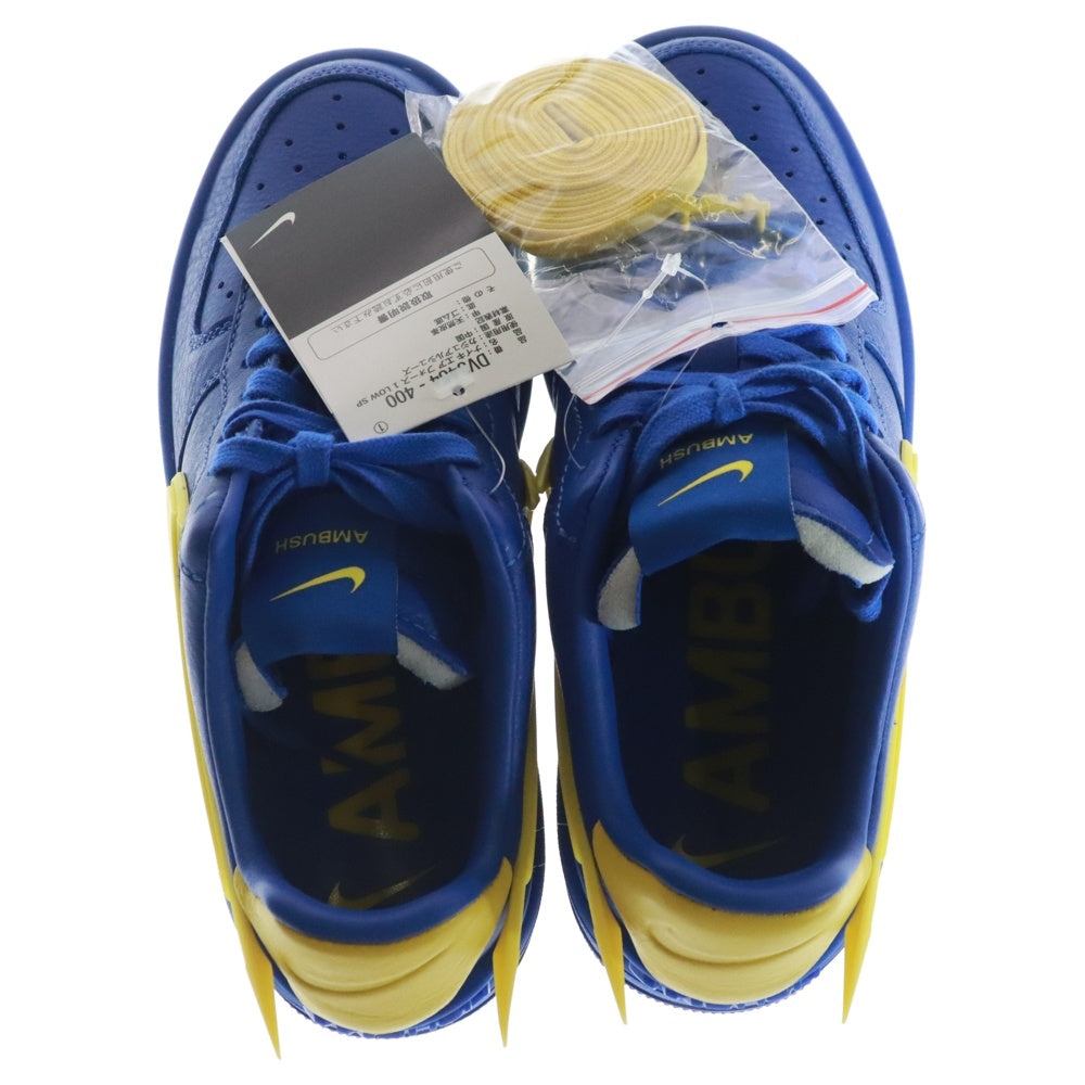 NIKE(ナイキ) ×AMBUSH AIR FORCE 1 LOW Game Royal and Vivid Sulfur アンブッシュ エアフォースワン ローカットスニーカー US6/24.0cm DV3464-400 レディース