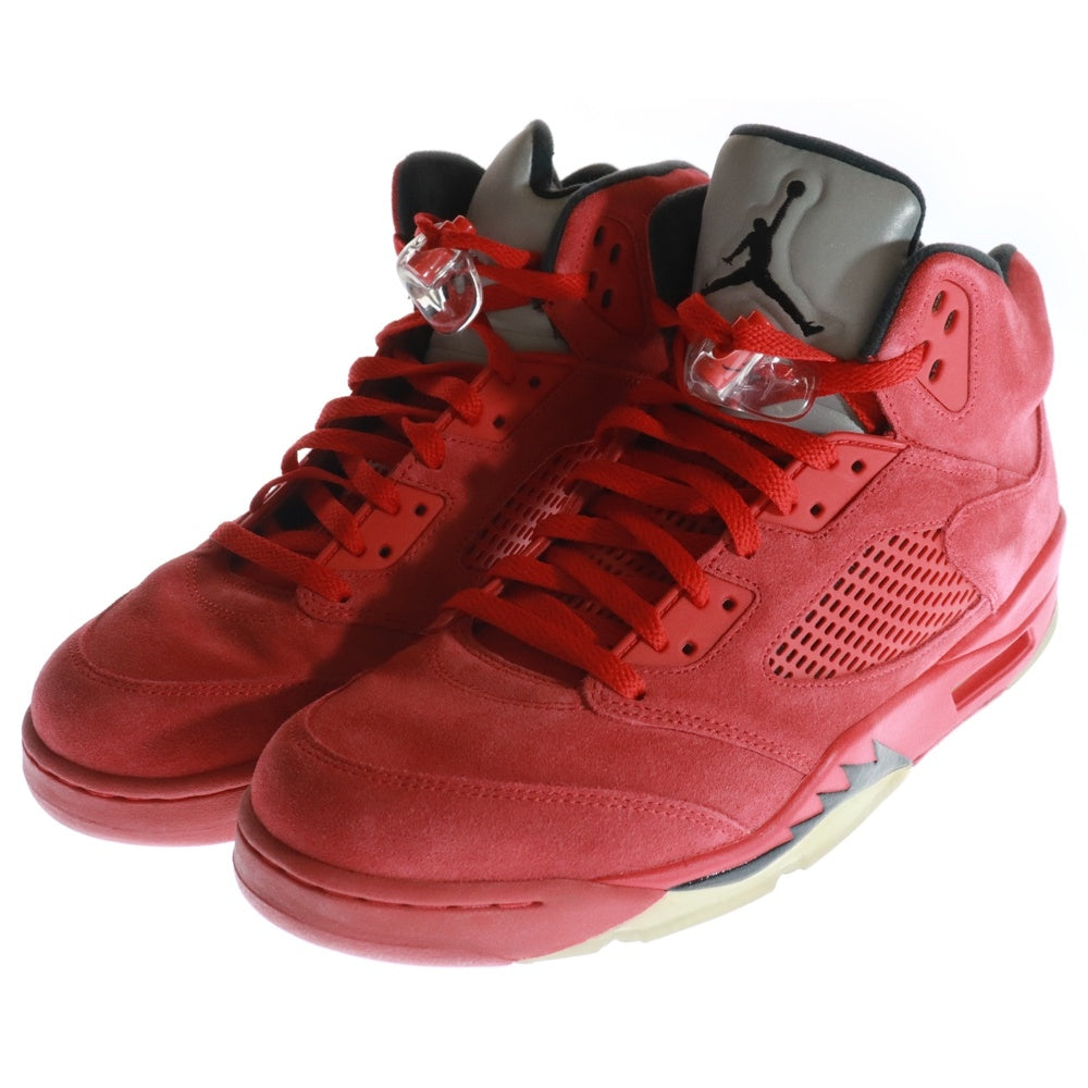 NIKE(ナイキ) AIR JORDAN 5 RETRO RED SUEDE エアジョーダン 5 レトロ レッドスウェード ハイカットスニーカー レッド US12/30.0cm 136027-602