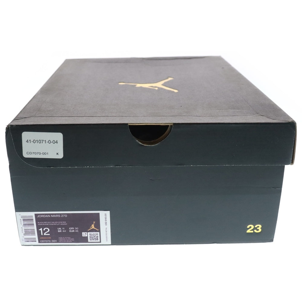 NIKE(ナイキ) JORDAN MARS 270 LOW マーズ ローカットスニーカー ブラック/レッド US12/30.0cm CD7070-001