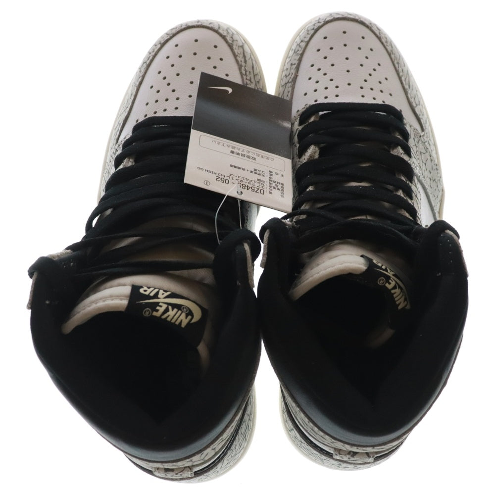 NIKE(ナイキ) AIR JORDAN 1 RETRO HIGH OG White Cement Safari エア ジョーダン 1 レトロ ハイカットスニーカー ホワイトセメント サファリ US8/26.0cm DZ5485-052