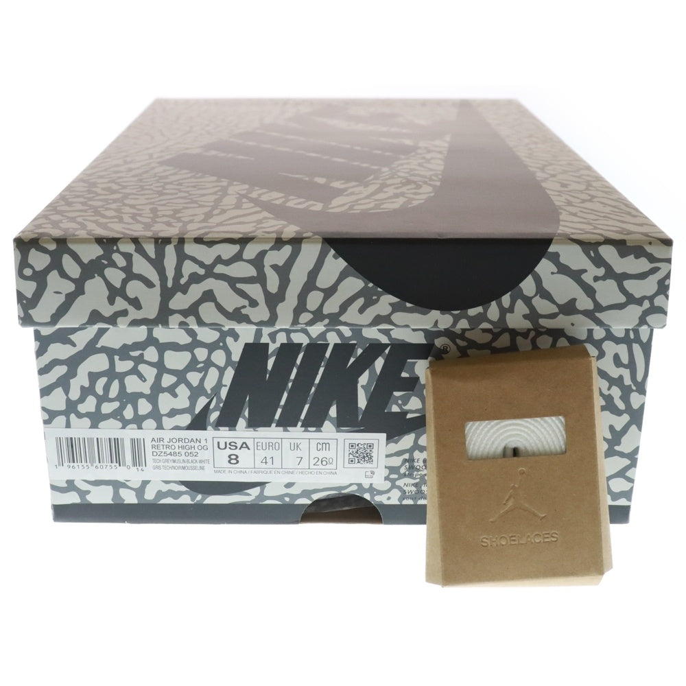 NIKE(ナイキ) AIR JORDAN 1 RETRO HIGH OG White Cement Safari エア ジョーダン 1 レトロ ハイカットスニーカー ホワイトセメント サファリ US8/26.0cm DZ5485-052