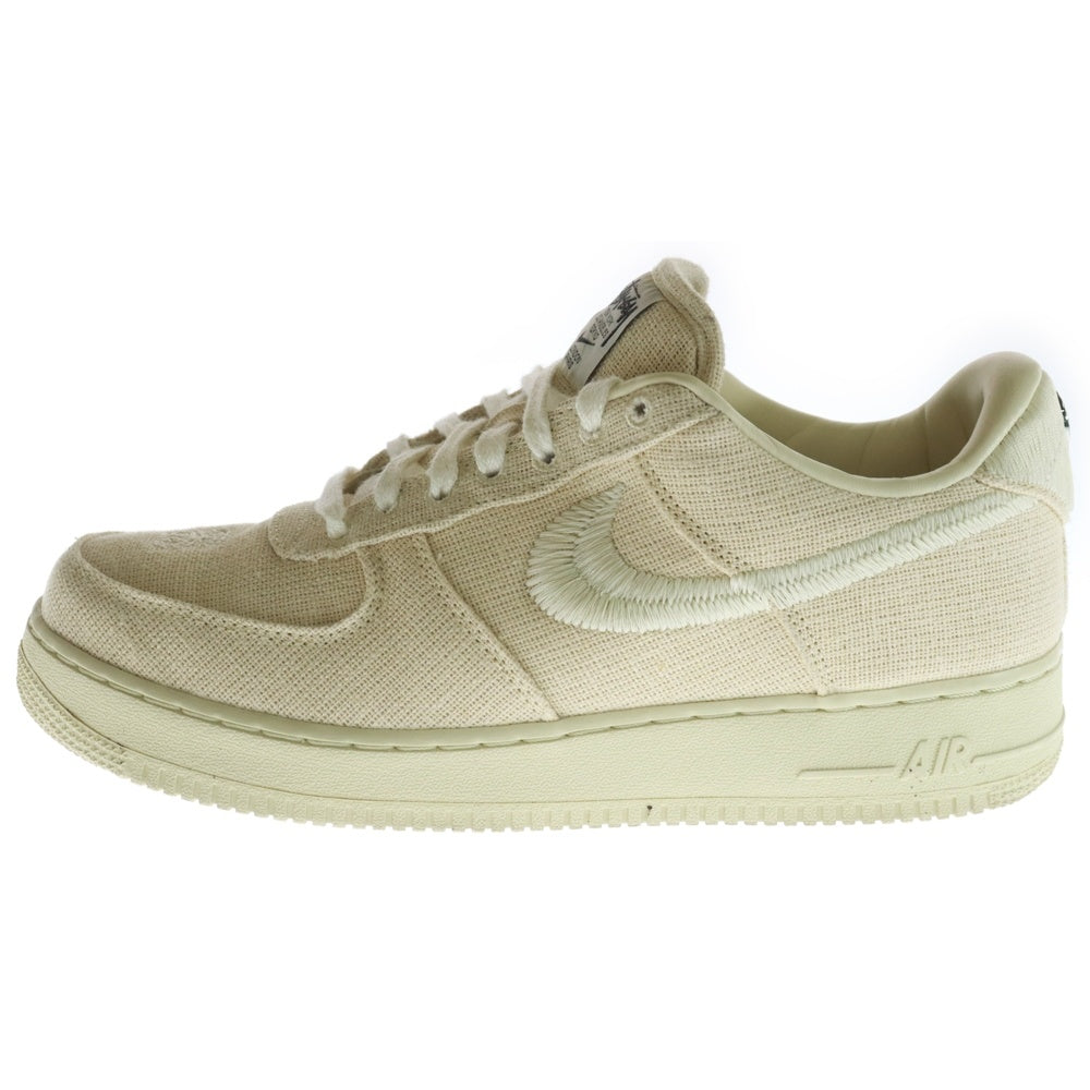 NIKE(ナイキ) ×STUSSY AIR FORCE 1 LOW FOSSIL STONE CZ9084-200 ステューシー エアフォース1 ロー フォッシルストーン ローカットスニーカー アイボリー US10.5/28.5cm