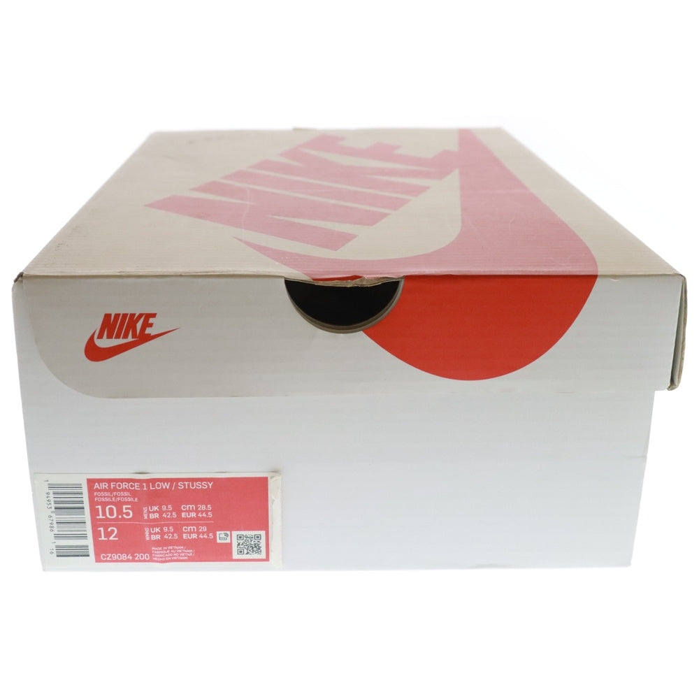 NIKE(ナイキ) ×STUSSY AIR FORCE 1 LOW FOSSIL STONE CZ9084-200 ステューシー エアフォース1 ロー フォッシルストーン ローカットスニーカー アイボリー US10.5/28.5cm