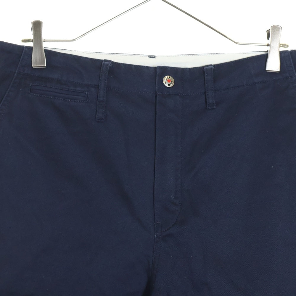 HUMAN MADE(ヒューマンメイド) CHINO SHORTS チノスポーツ ジップフライ ネイビー HM29PT019