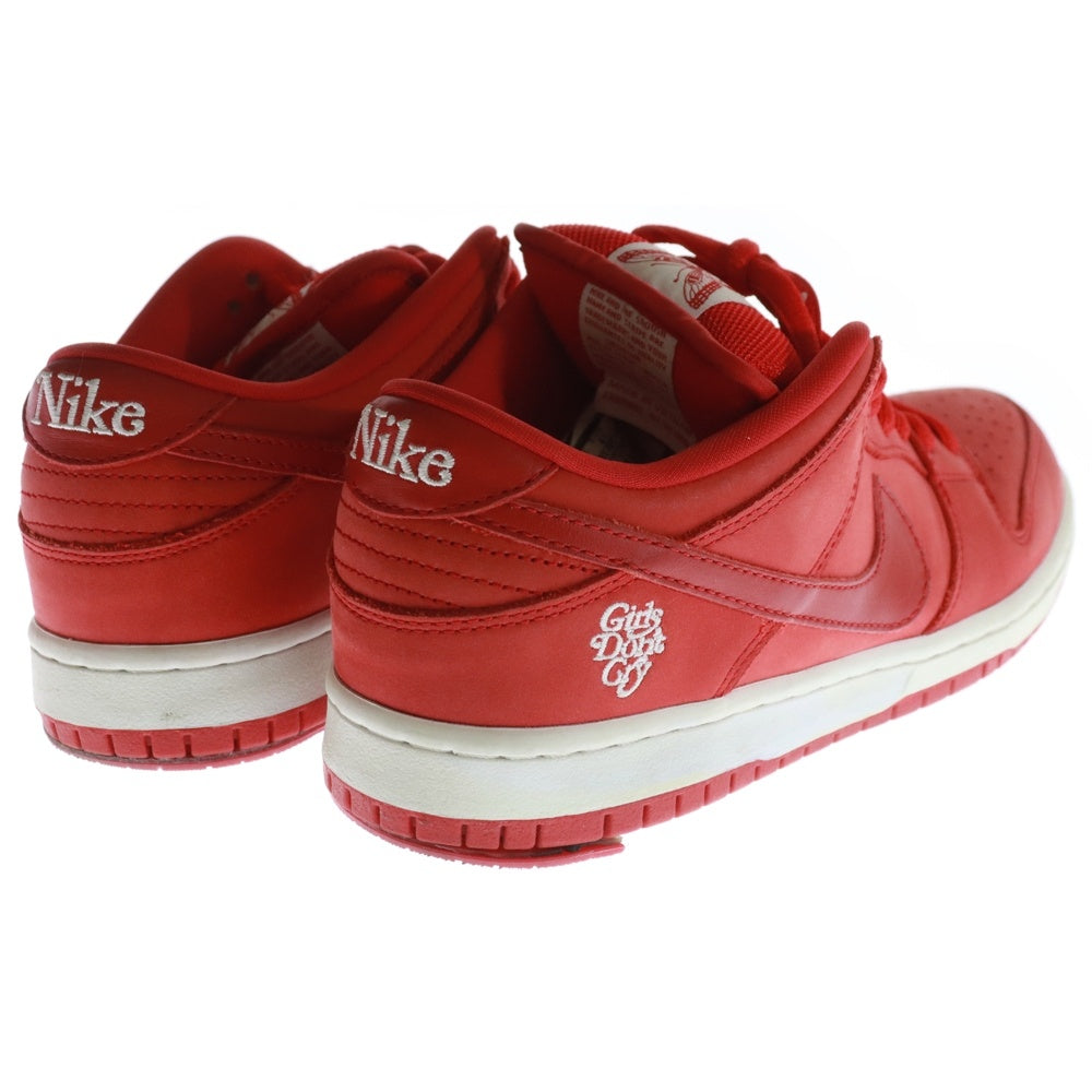 NIKE SB(ナイキエスビー) ×Girls Don't Cry SB DUNK LOW PRO QS BQ6832-600 ガールズ ドント クライ ダンク ローカットスニーカー レッド US8/26.0cm