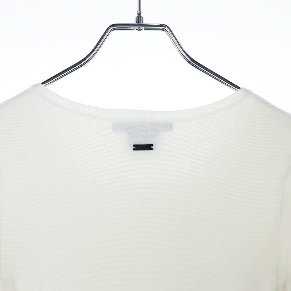 Armani Exchange(アルマーニ エクスチェンジ) ストライプ柄 クルーネック 半袖ワンピース ホワイト レディース 6YYA1B YMB6Z