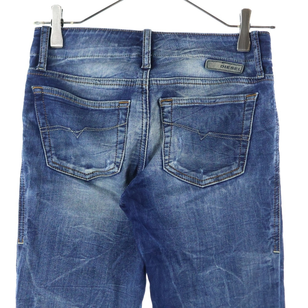 DIESEL(ディーゼル) ダメージ加工 ジップフライ スキニーデニムパンツ インディゴ