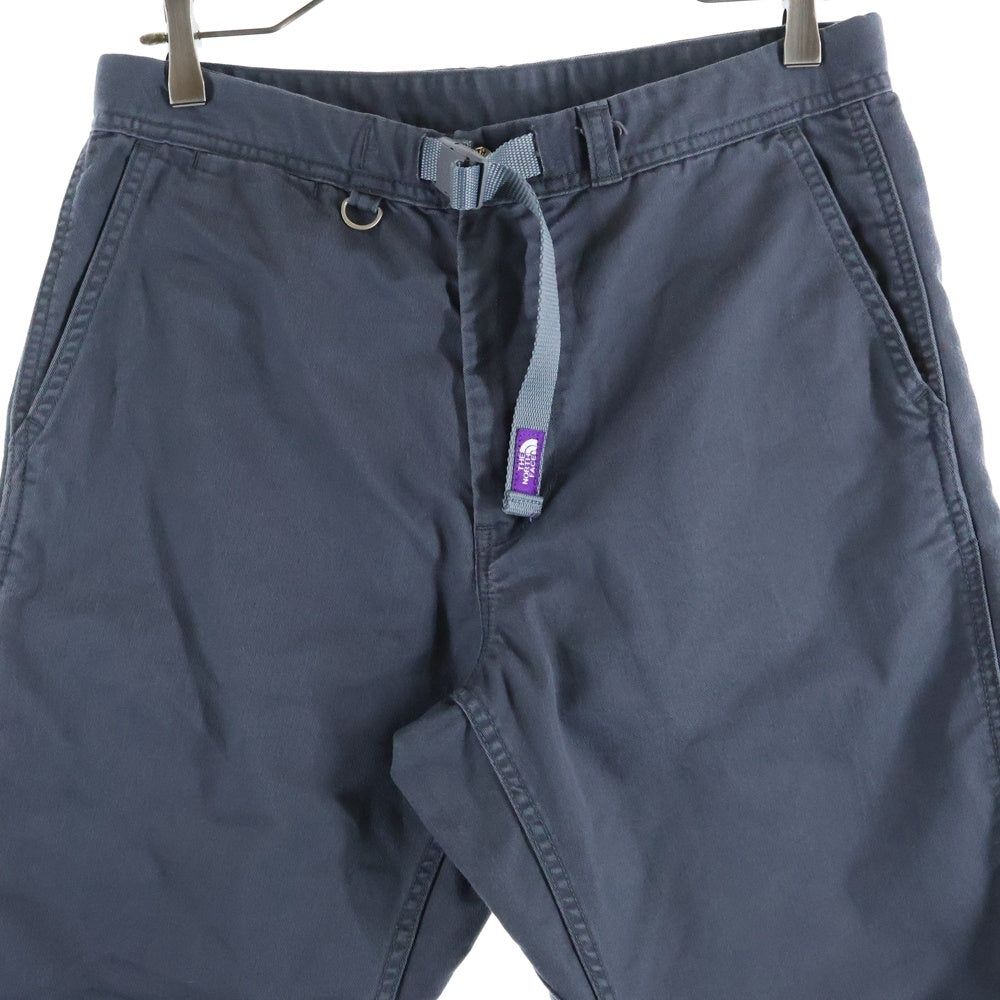 THE NORTH FACE(ザノースフェイス) ベルト付き ジップフライ テーパード チノパンツ グレー NT5552N