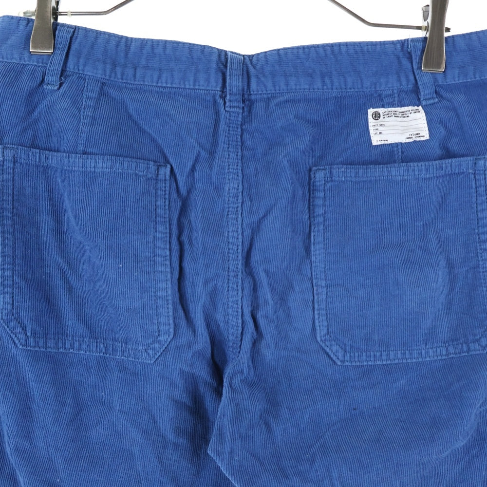 JOURNAL STANDARD relume(ジャーナルスタンダード レリューム) コットン コーデュロイ ハーフパンツ ブルー 14-030-464-7050-1-0