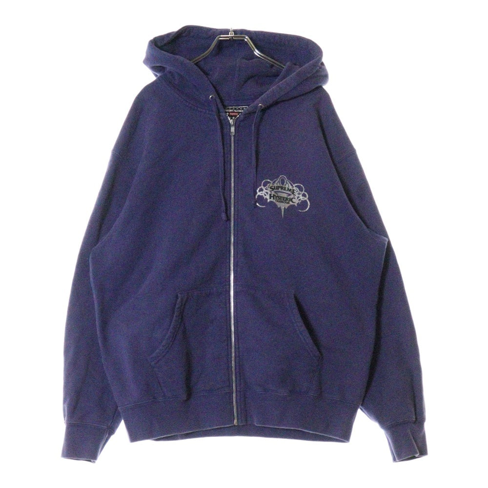 SUPREME(シュプリーム) 21SS ×HYSTERIC GLAMOUR Zip Up Hooded Sweatshirt ヒステリックグラマー ジップアップパーカー スウェット パープル