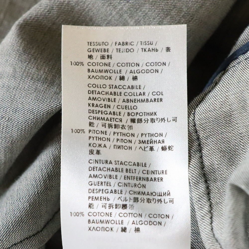 GUCCI(グッチ) ノースリーブ ドレス クロコ インディゴ 377539