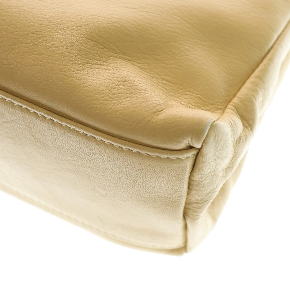 COMME CA DU MODE MEN(コムサデモードメン) レザーハンドバッグ ベージュ レディース