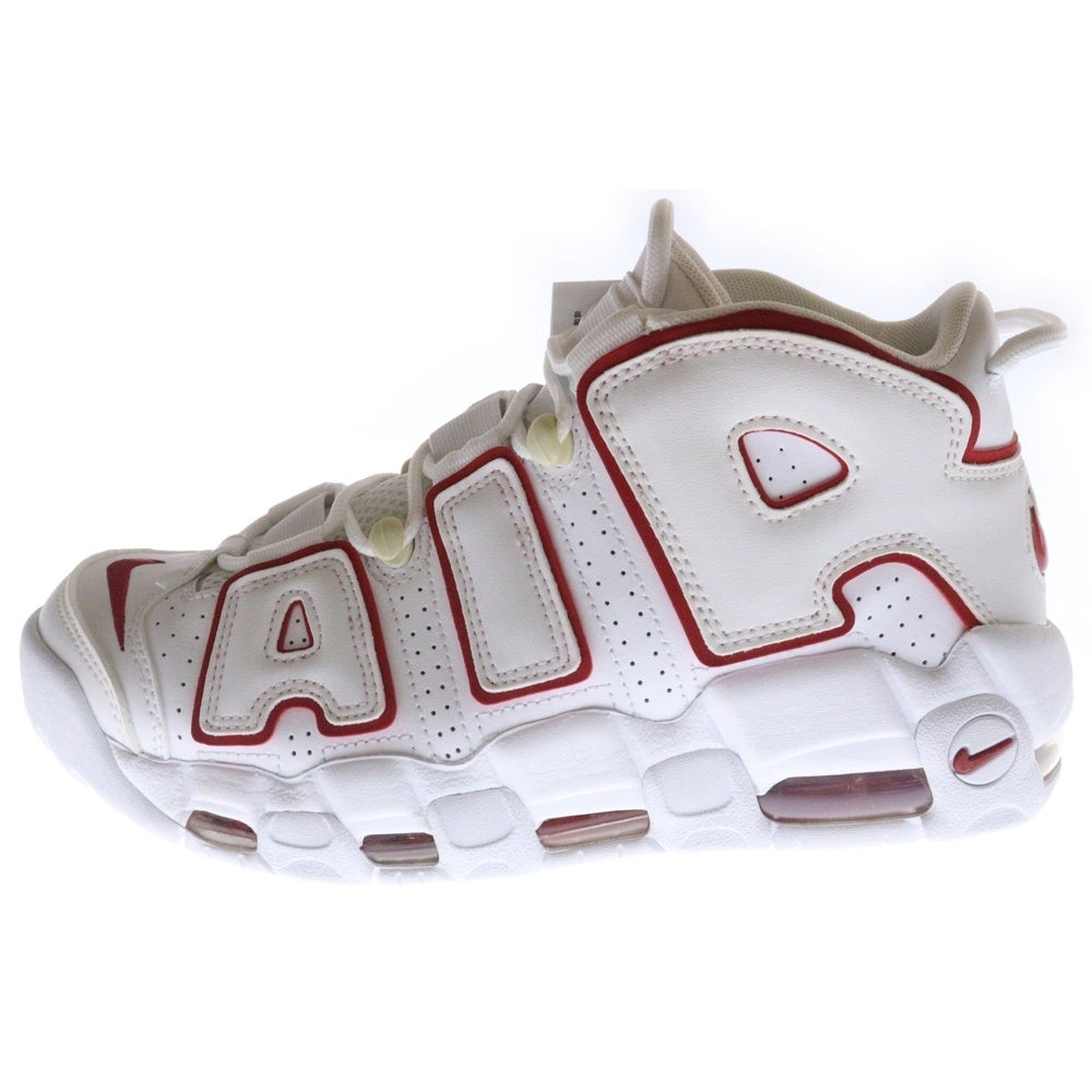 NIKE(ナイキ) AIR MORE UPTEMPO 96 エアモアアップテンポ ハイカットスニーカー ホワイト/レッド US7.5/25.5cm 921948-102