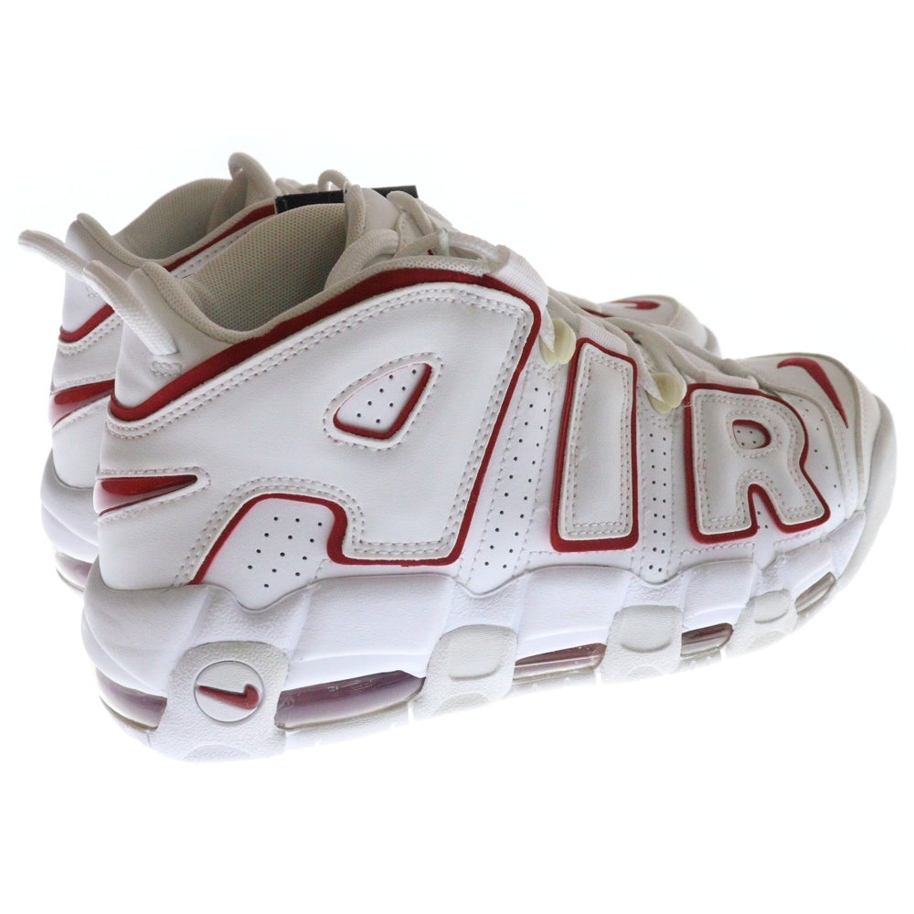 NIKE(ナイキ) AIR MORE UPTEMPO 96 エアモアアップテンポ ハイカットスニーカー ホワイト/レッド US7.5/25.5cm 921948-102