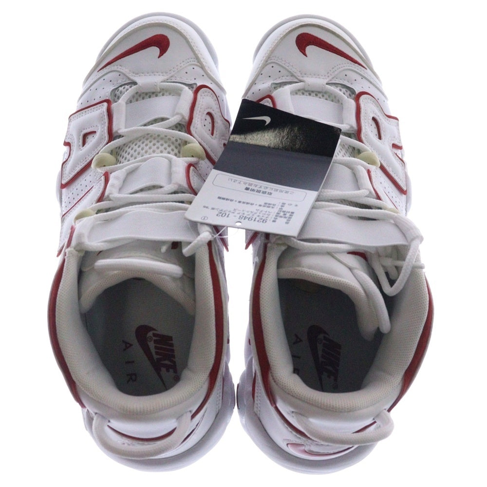 NIKE(ナイキ) AIR MORE UPTEMPO 96 エアモアアップテンポ ハイカットスニーカー ホワイト/レッド US7.5/25.5cm 921948-102
