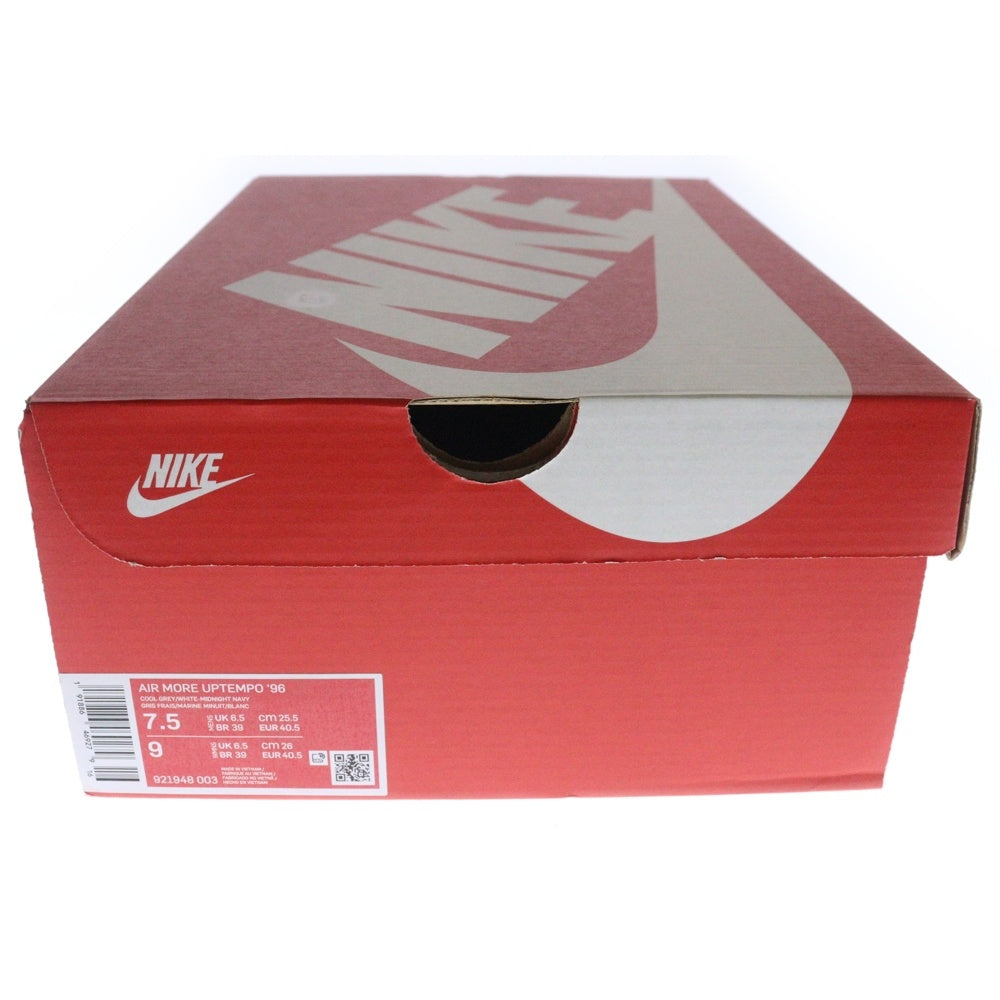 NIKE(ナイキ) AIR MORE UPTEMPO 96 エアモアアップテンポ ハイカットスニーカー グレー US7.5/25.5cm 921948-003