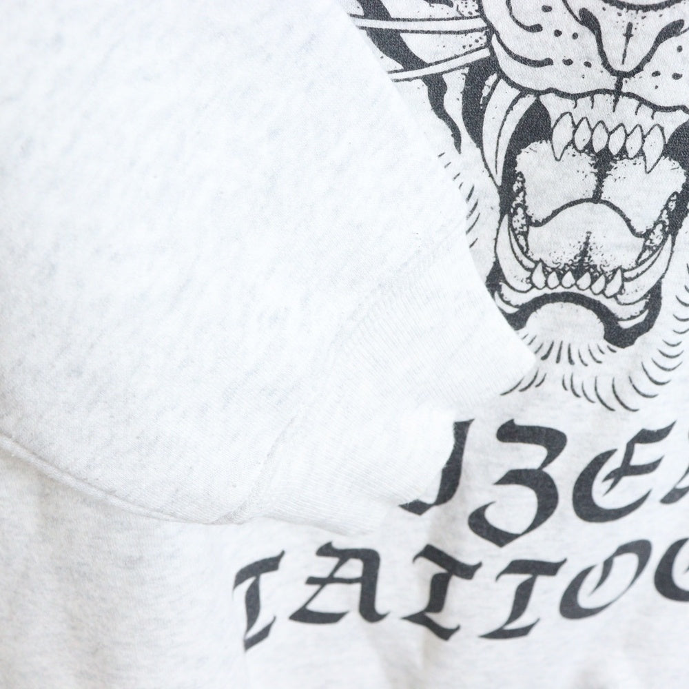 NO BRAND(ノーブランド) MFC STORE 彫師美漸 TIGER CREWNECK タイガー クルーネック スウェット グレー