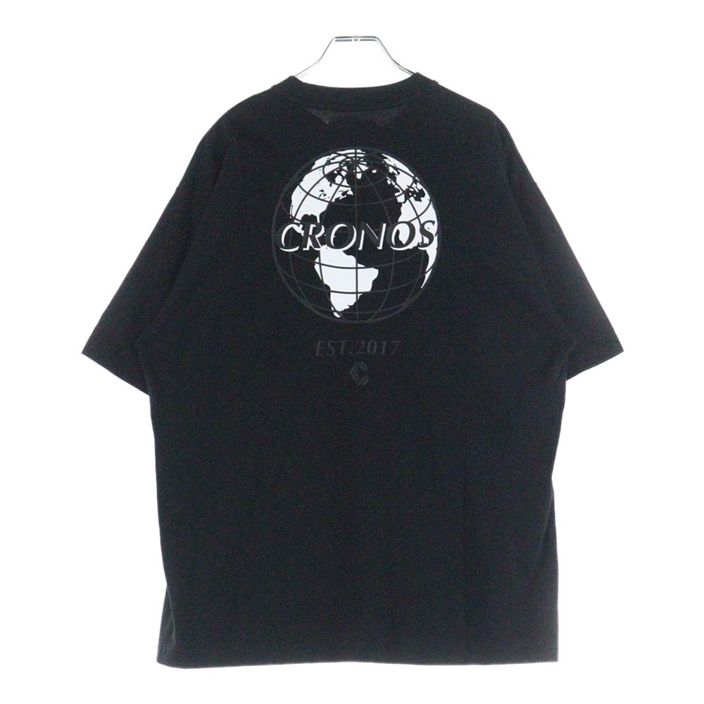 NO BRAND(ノーブランド) CRONOS クロノス Tシャツ 半袖カットソー ブラック C04-TS-2515ST